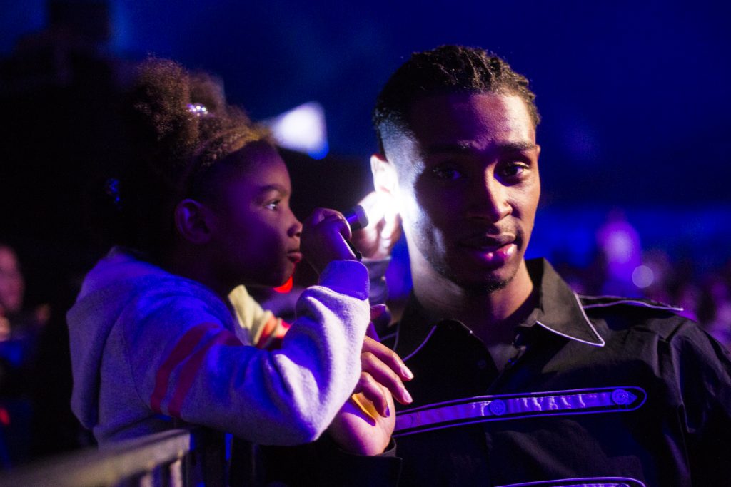 father with his daughter after re-entry